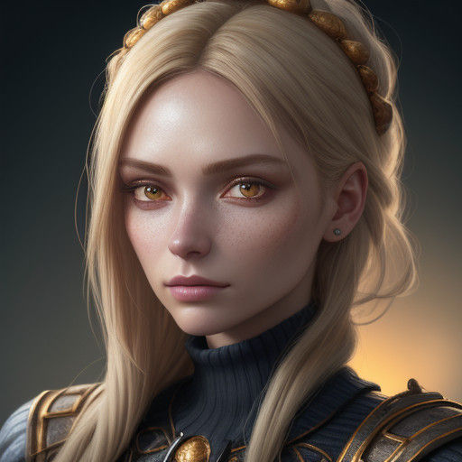 Hyper-Realistic Portrait of a Petite Woman in White