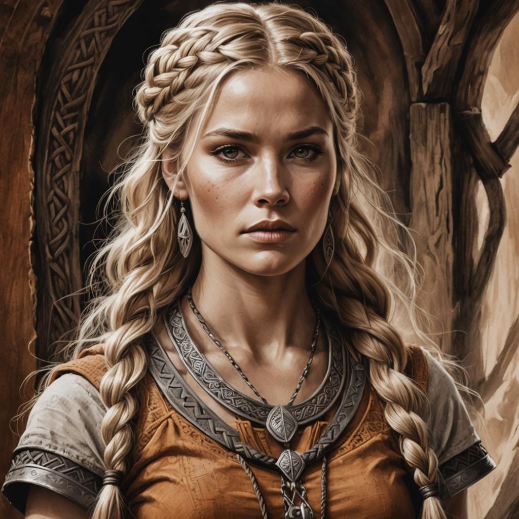 Portrait of a Viking woman
