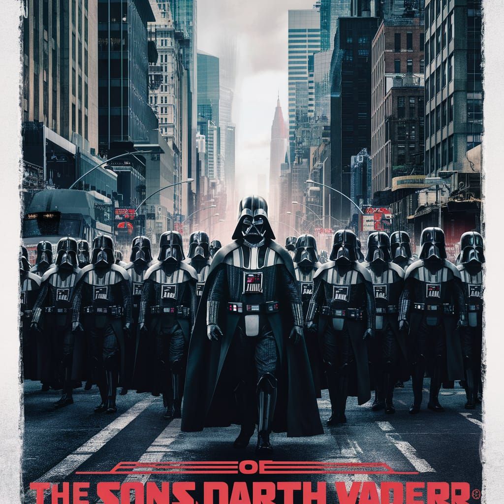 Darth Vader Army Movie Poster in New York