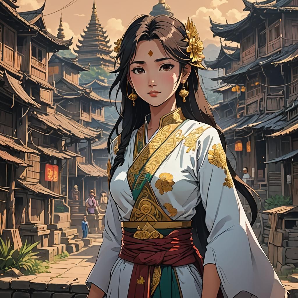 Myanmar Anime Idol with Cinematic Flair