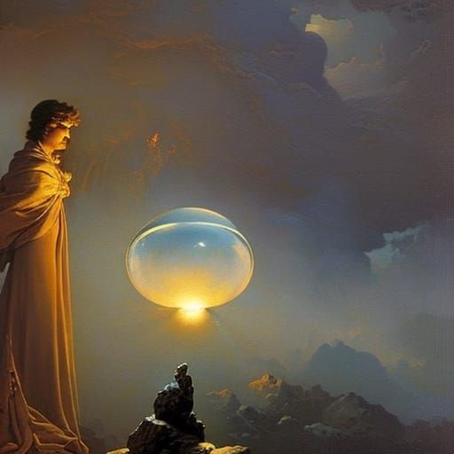 Apollo, God of Prophecy in Ethereal Fantasy Style