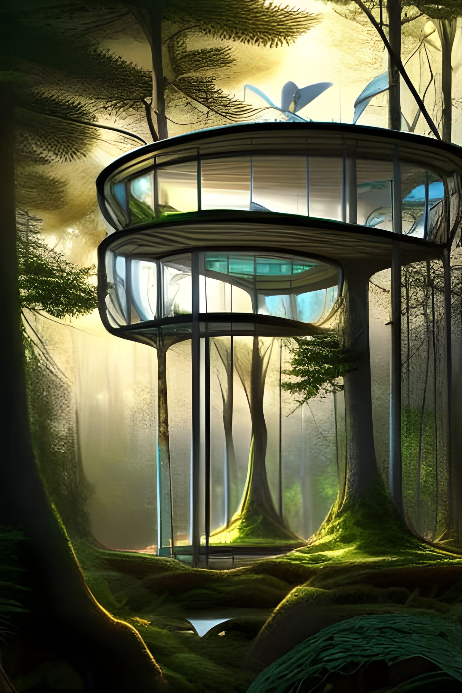 Futuristic Elven Camp