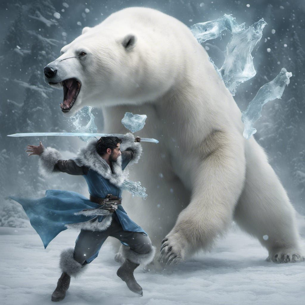 Ice Wizard vs Polar Bear Battle
