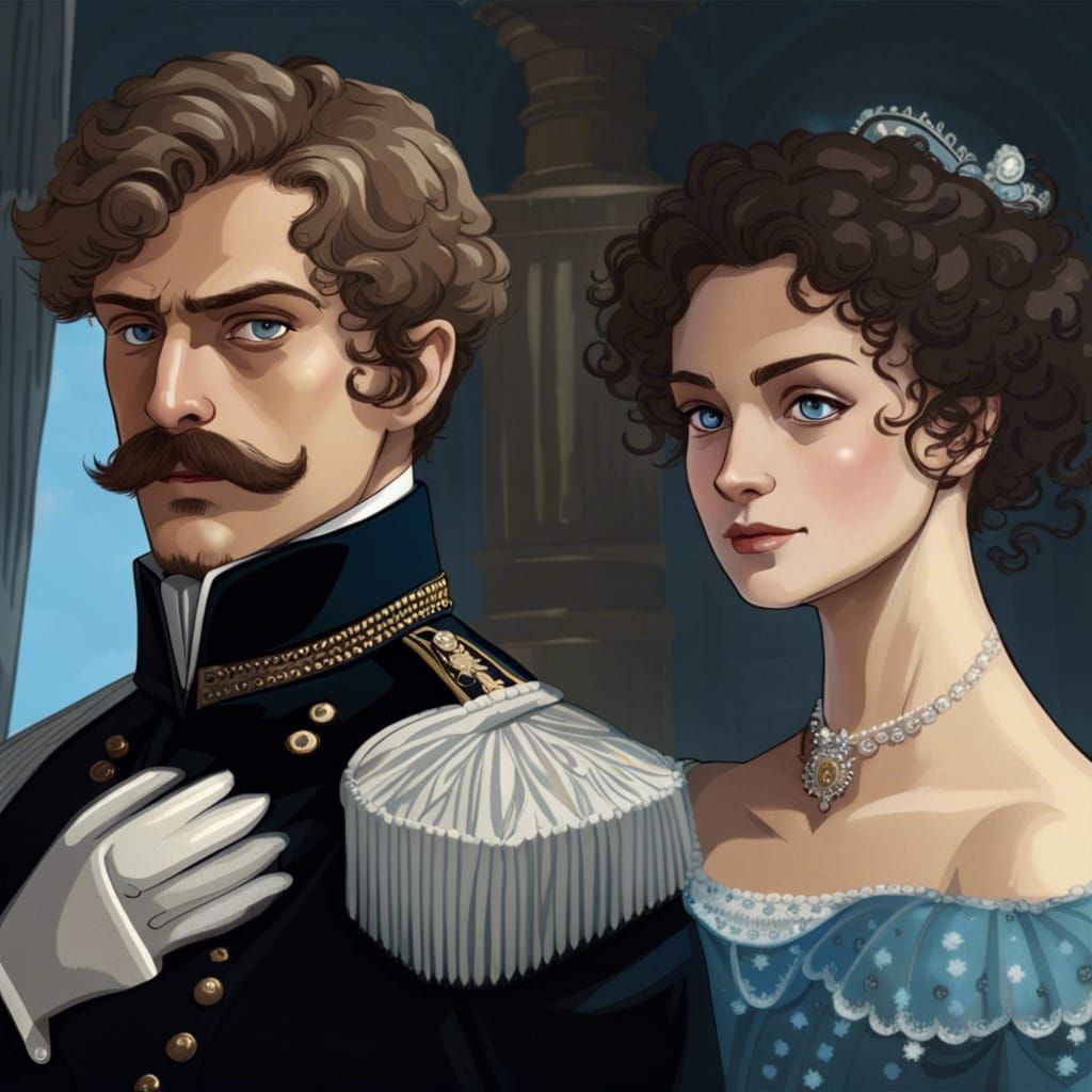 Anna Karenina and Alexei Vronsky: Fantasy Concept Art