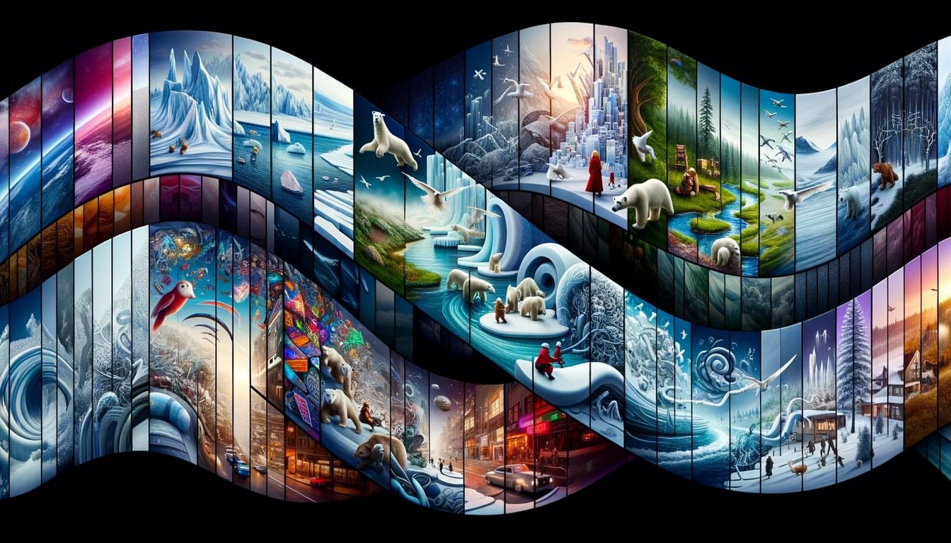 Enchanting Winter Elf in a Snowy Scene