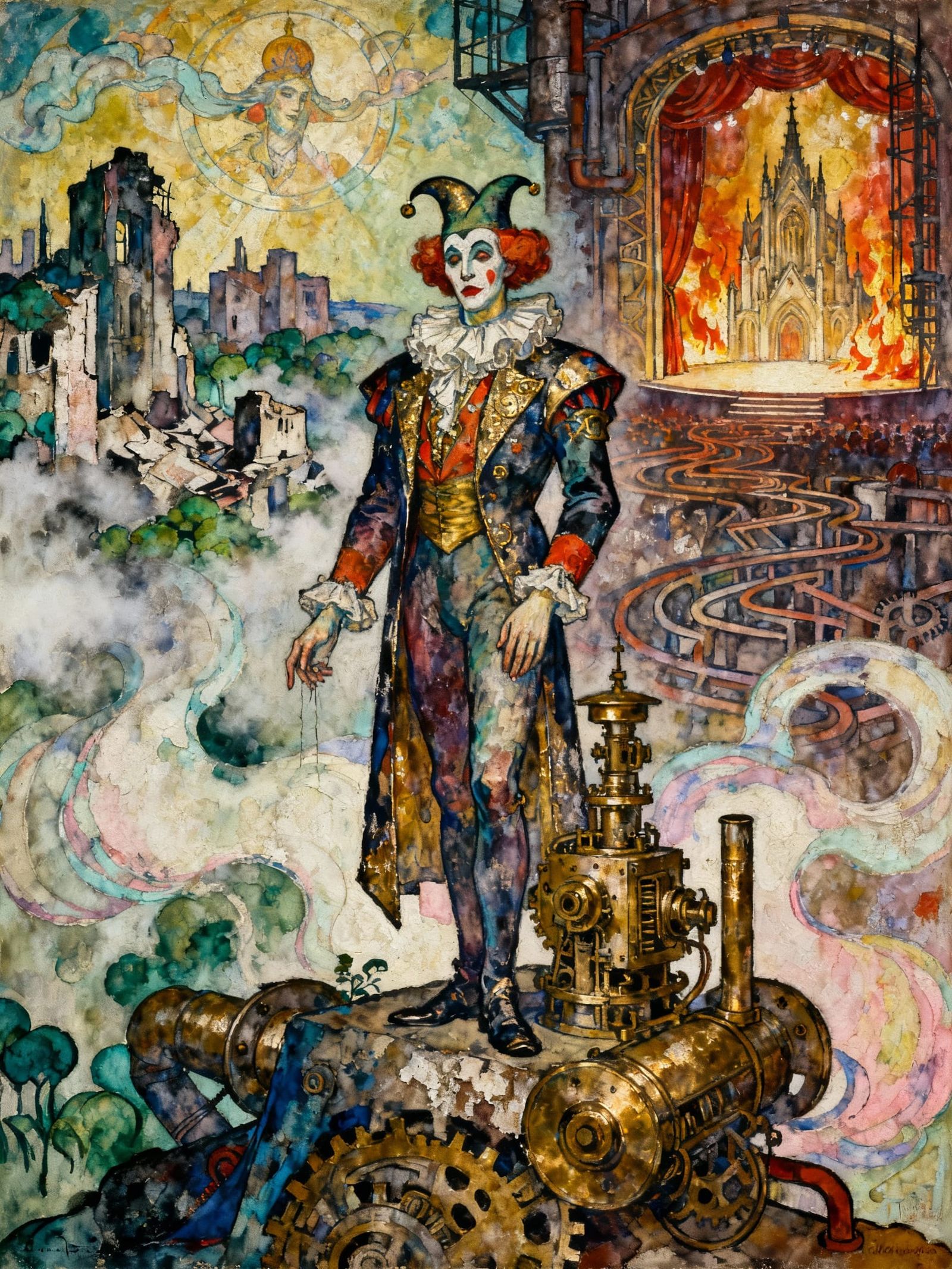 Mystical Oracle of a Crumbling Metropolis