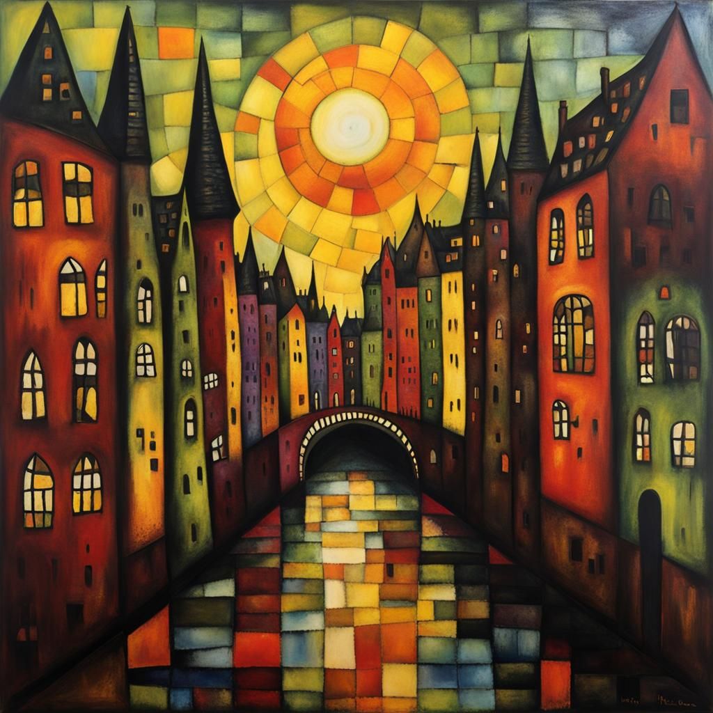 Hamburg Speicher Stadt in Burton and Klee Style