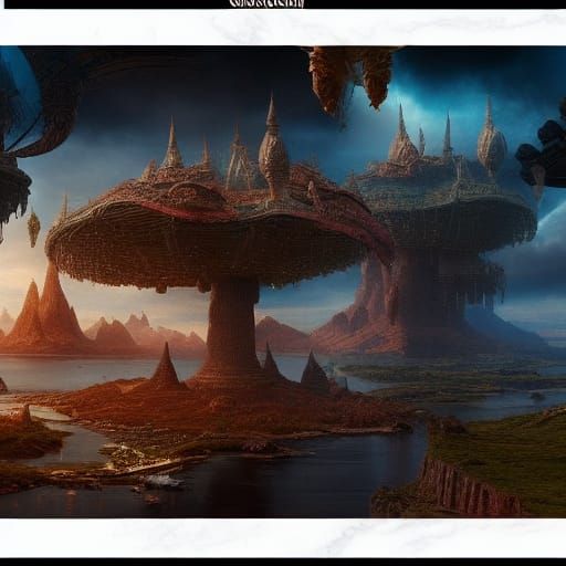 Epic Cinematic Digital Matte Painting of Phallic Fun