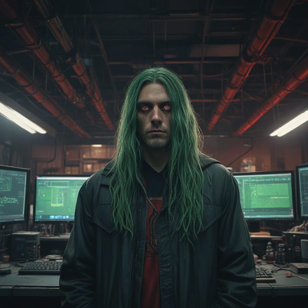 Hyperrealistic Ghetsis in Dark, Gritty Laboratory Setting