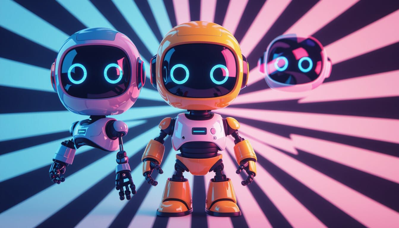 Cartoon Robot 3D Model Concept Art