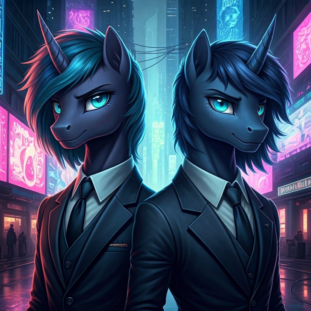 Cyberpunk My Little Pony Changeling Prince