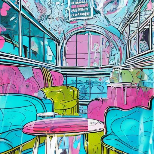 Hyper-Realistic Pop Art Portrait in Neon Chrome