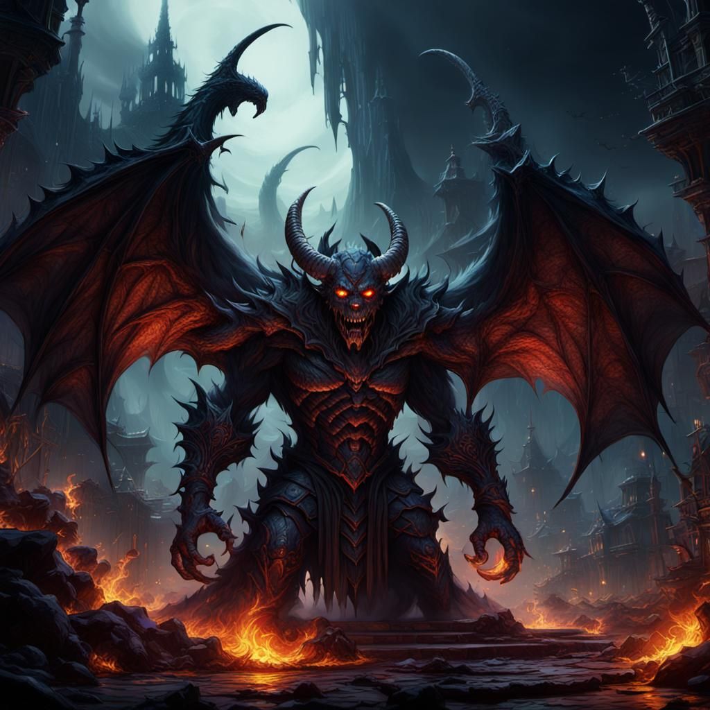 Detailed Demonling Fantasy Concept Art