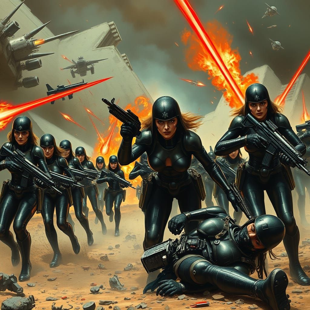 Fierce Female Alien Warriors in Gritty Intergalactic Battle