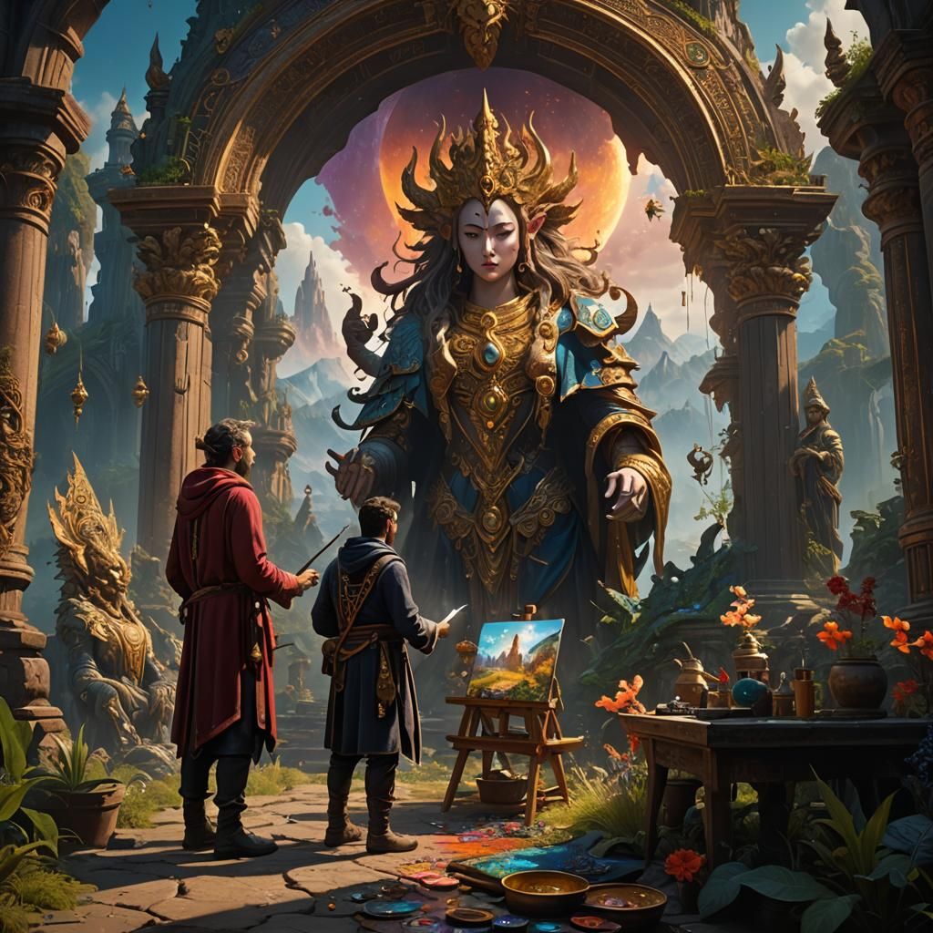 Divine Beings Inspire Artist: Fantasy Concept Art