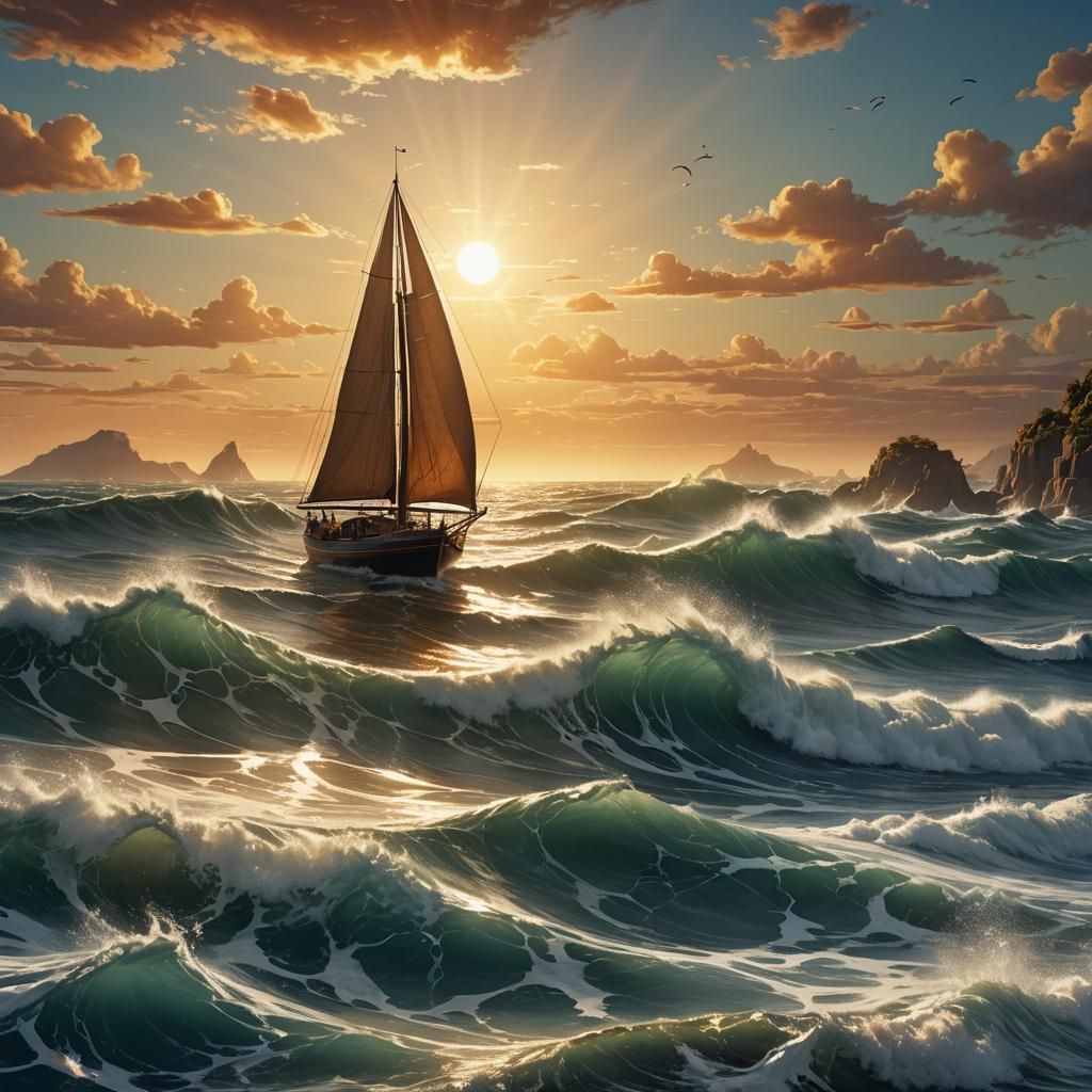 Ocean Waves and Bioluminescence: Digital Matte Painting