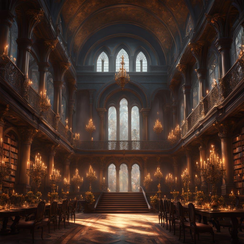 Enchanting Ballroom Dance in Grand, Golden Light