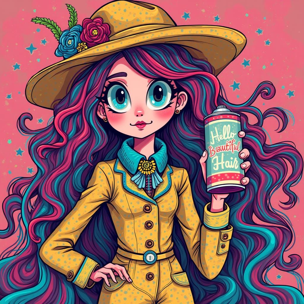 Vibrant Cousin Itt Celebrates Beautiful Hair