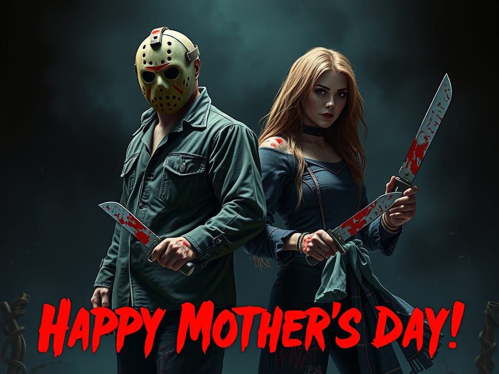 Tattered Horror Icons Embody Dark Mother's Day in Ominous, B...