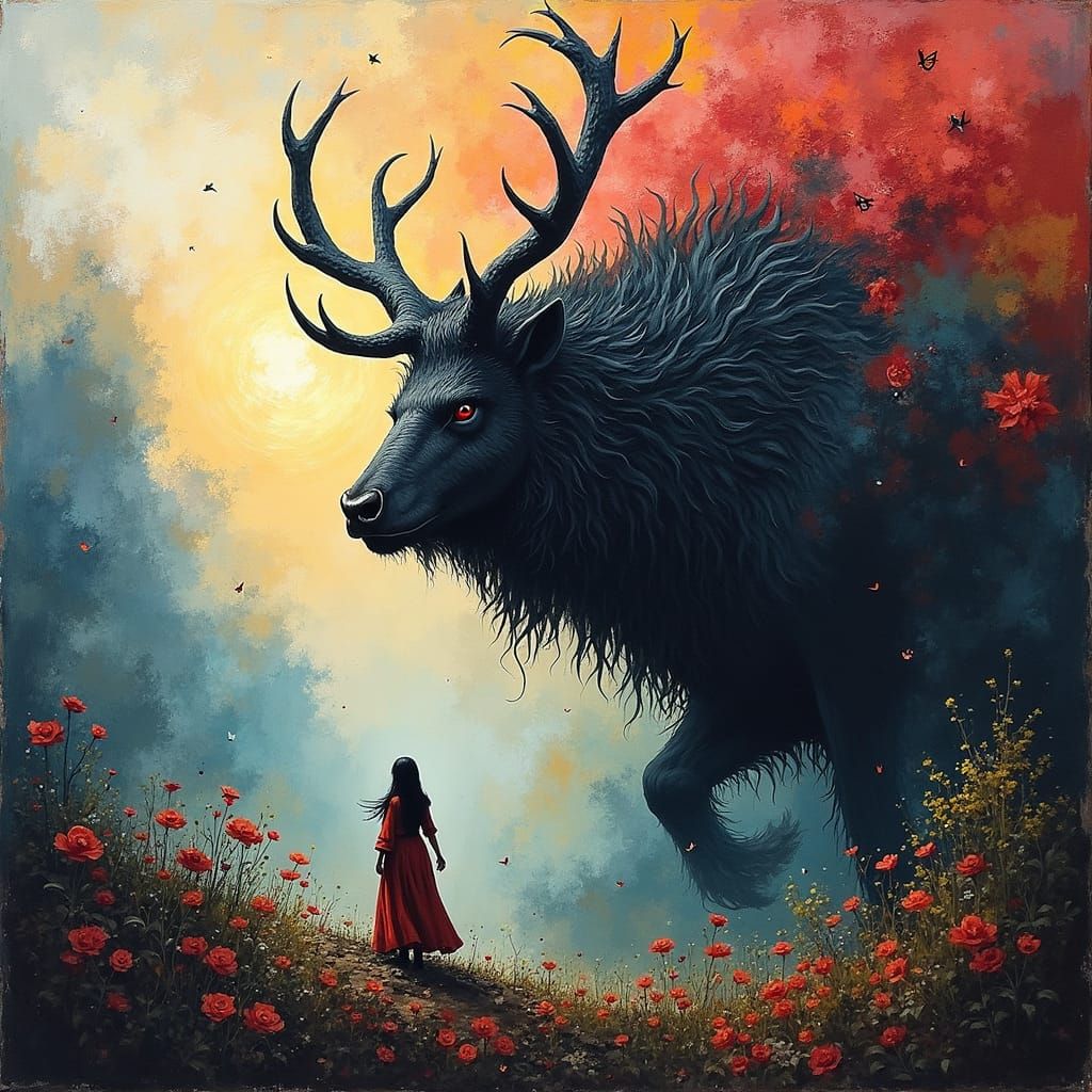 Princess Mononoke in Expressive Romanticism Style