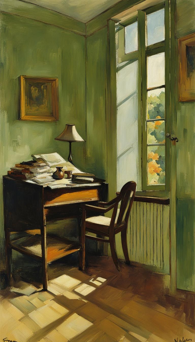 Expressionist Room Interior Painting