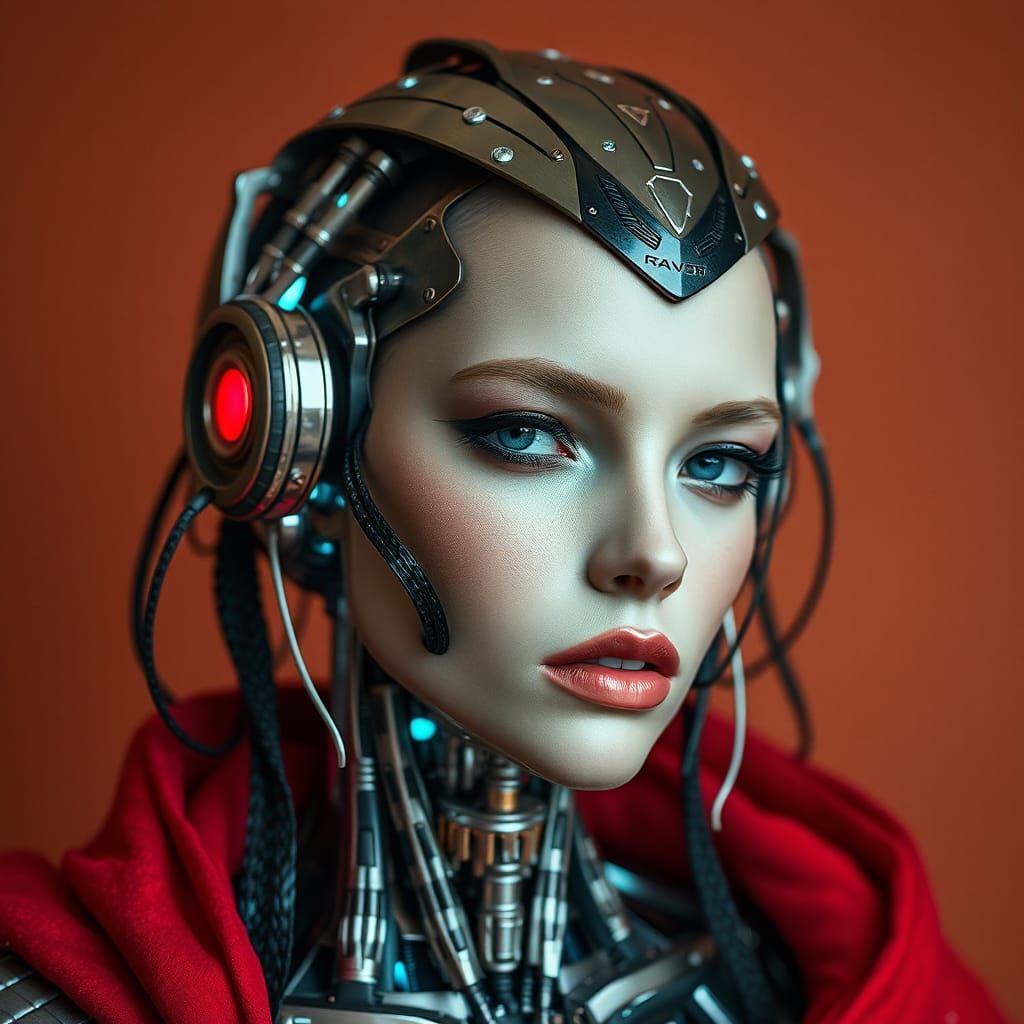Elegant Biometric Cyborg Design of Startling Beauty