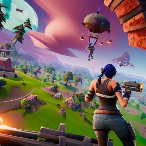 Hyperrealistic Fortnite Scene in High Definition