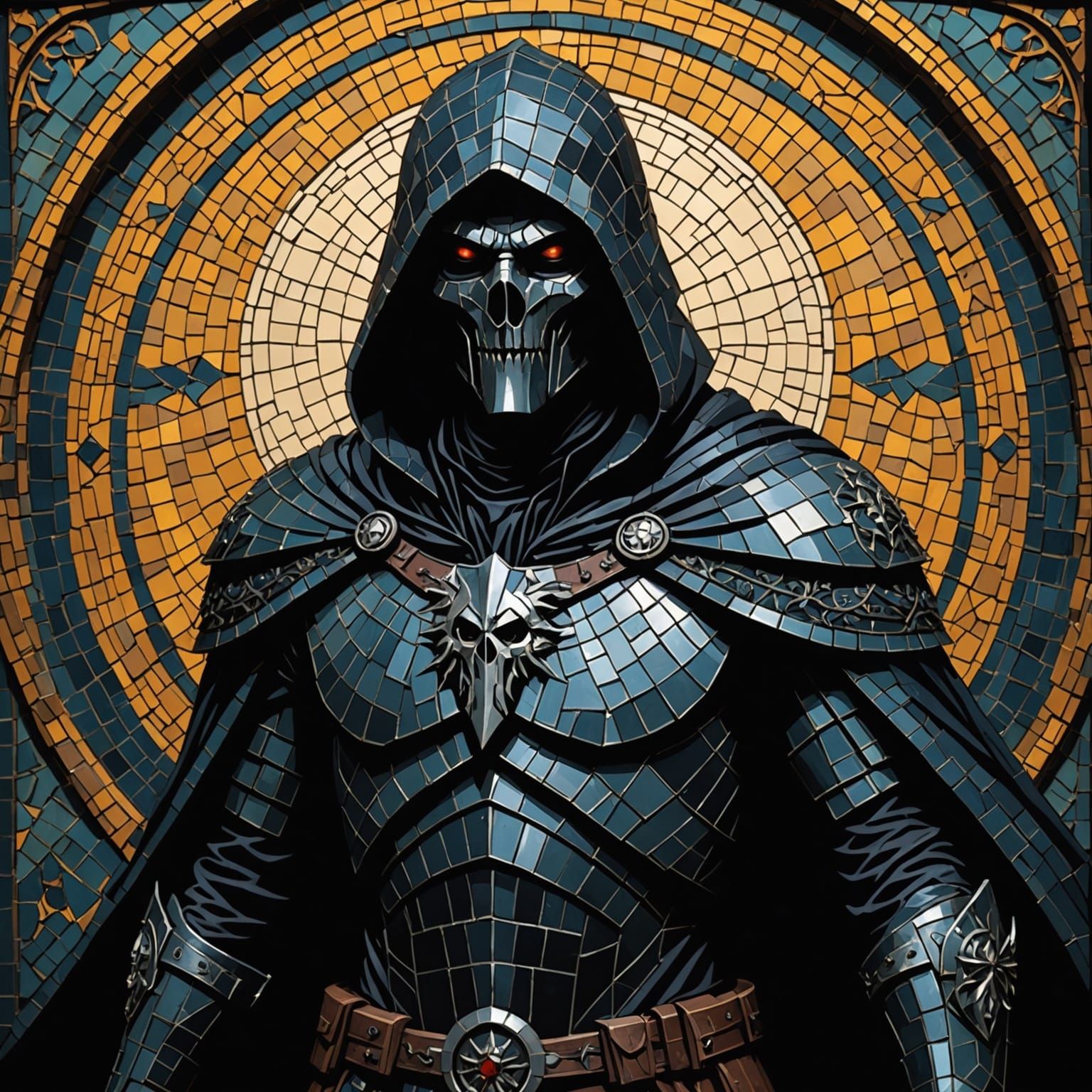 Grimdark Mosaic Artwork