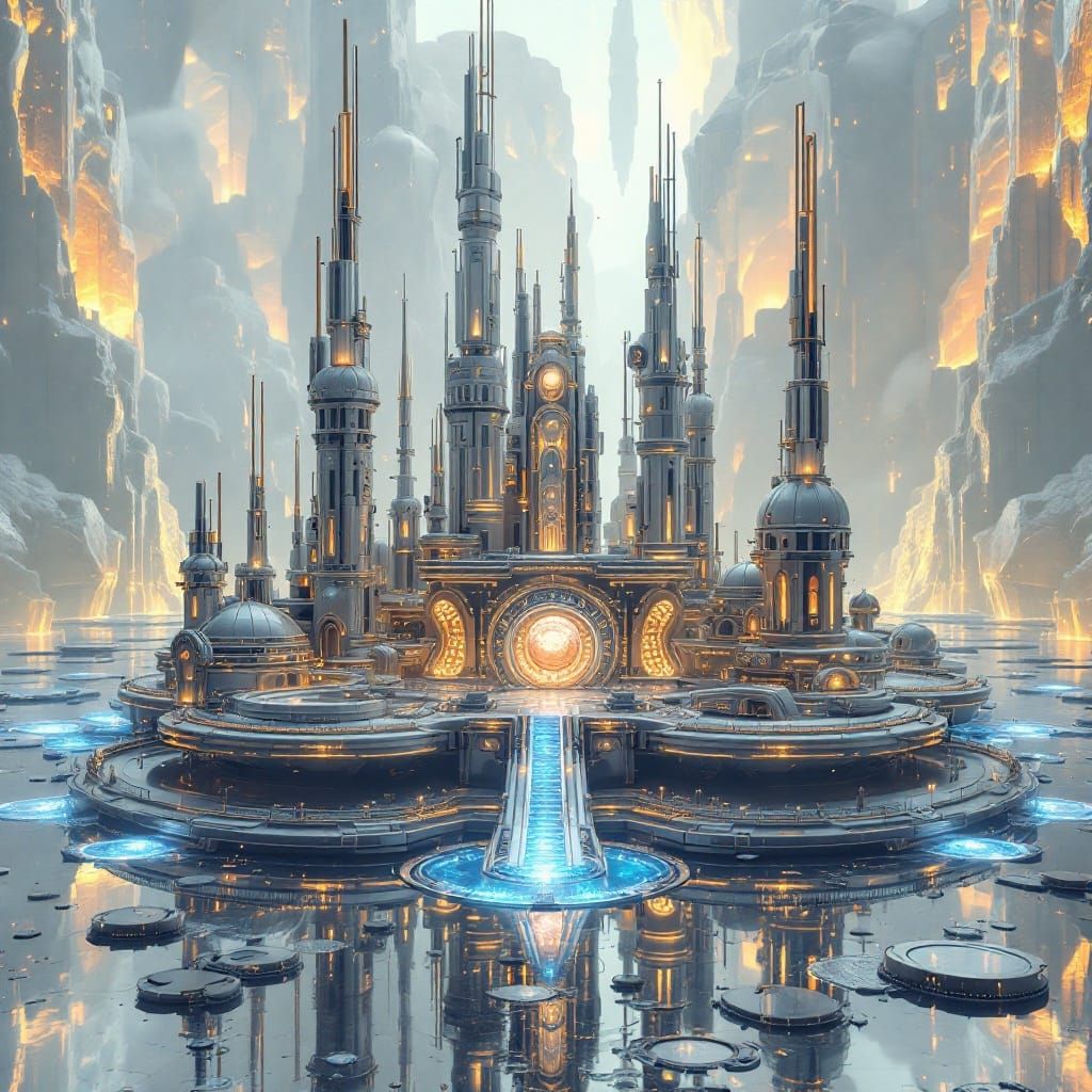 dawn in a Metal City