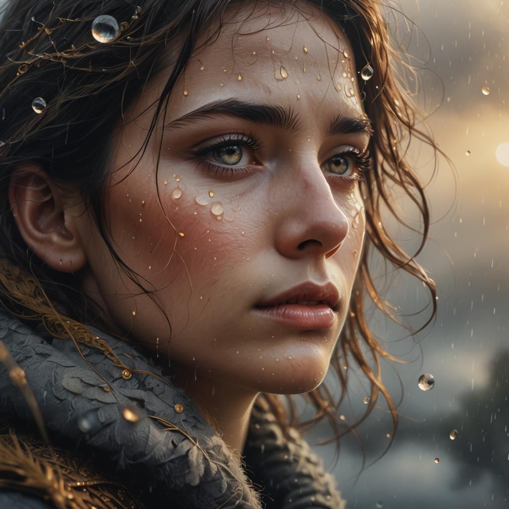 Introspective Gaze in Misty Surrealism