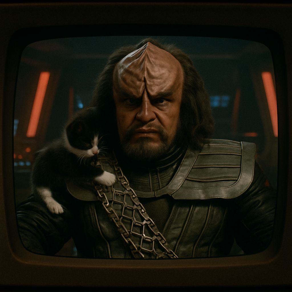 Klingon Commander's Unexpected Feline Encounter