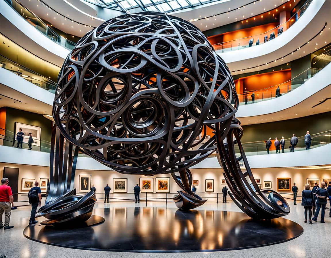 Maximalist Francium Sculpture in World-Class Museum