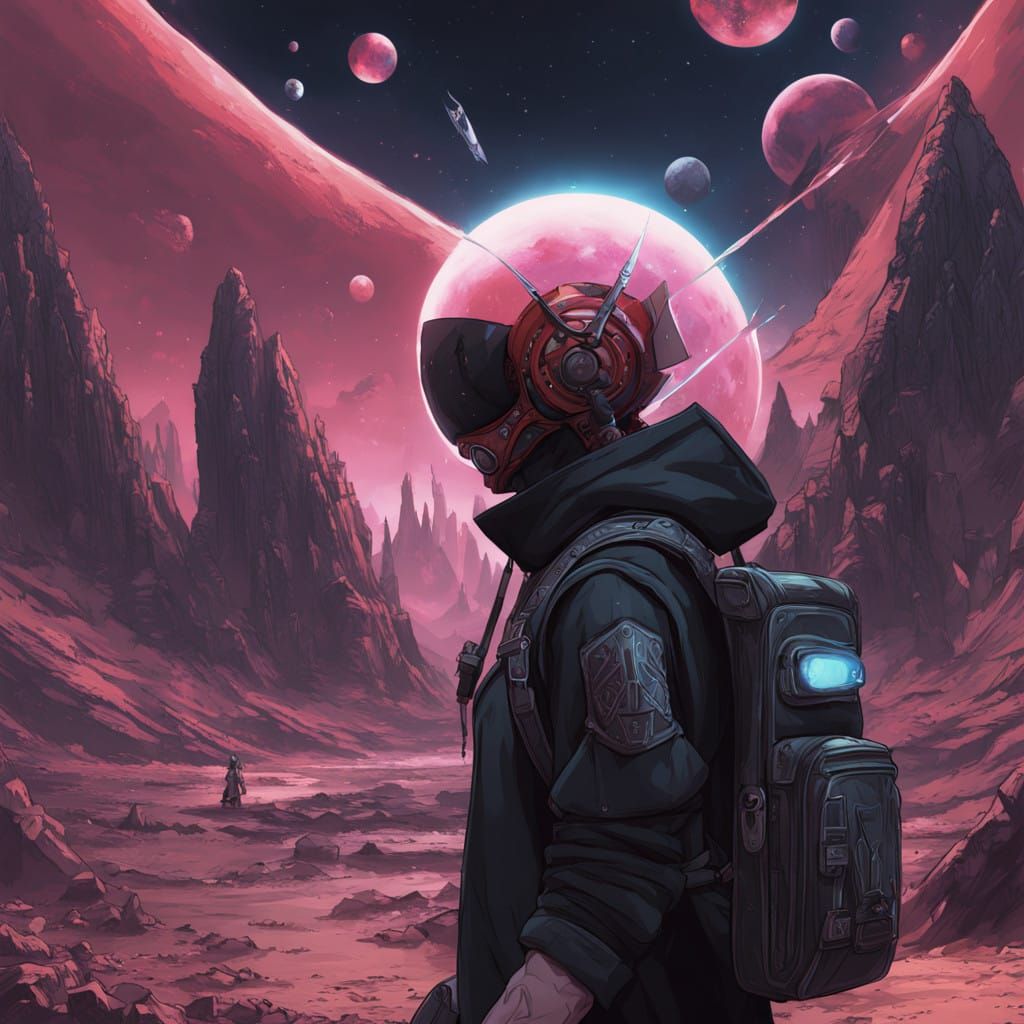 Cyberpunk Sorcerer in Dark Honor