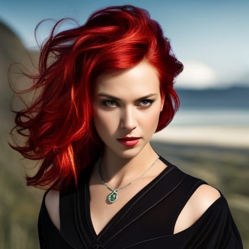 Steampunk Redhead Portrait in Detailed Matte Painting