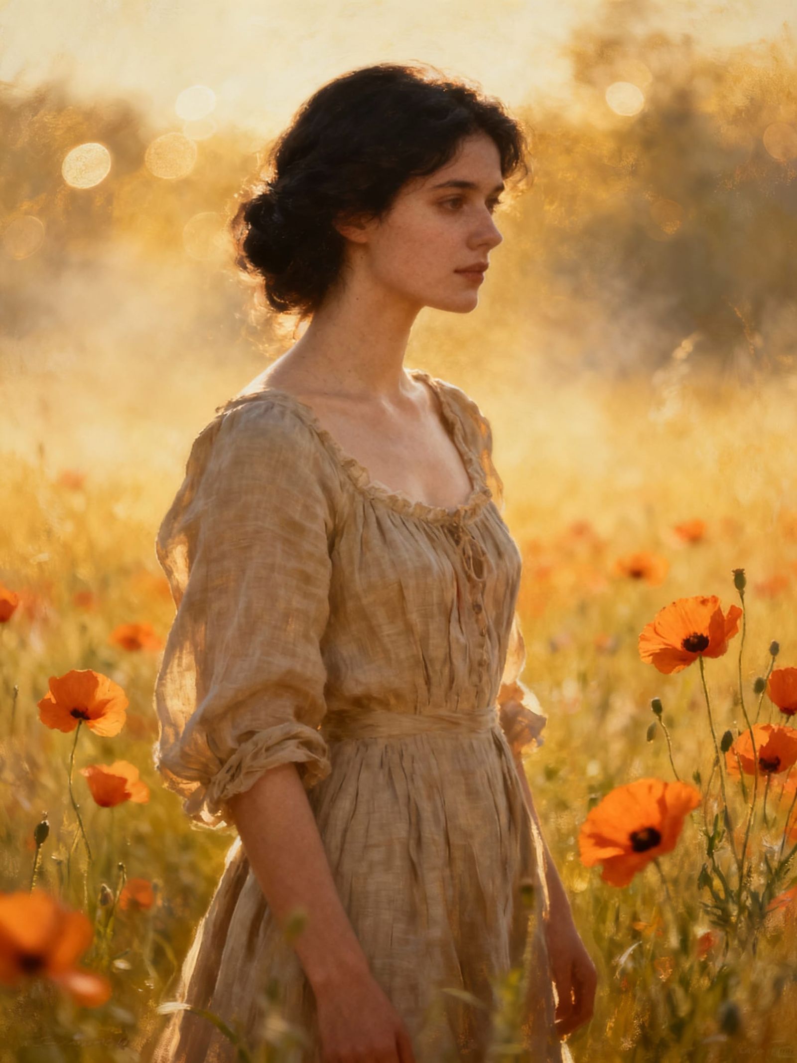Portrait in the Poppies