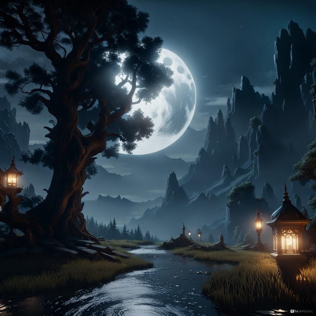 Stormlight Archives Scene in 3D Game Style