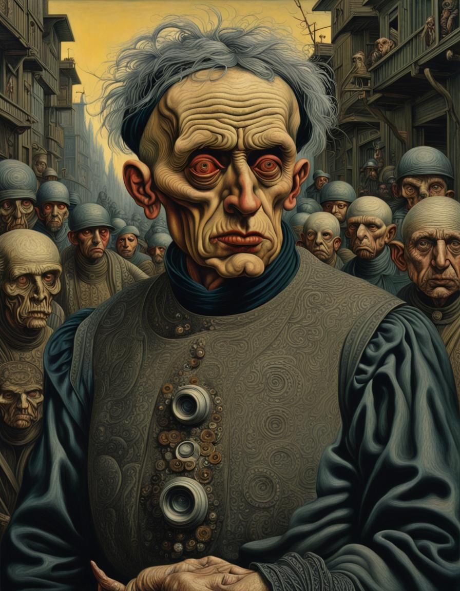 Dystopian Peasant Society in 2150, Otto Dix Style