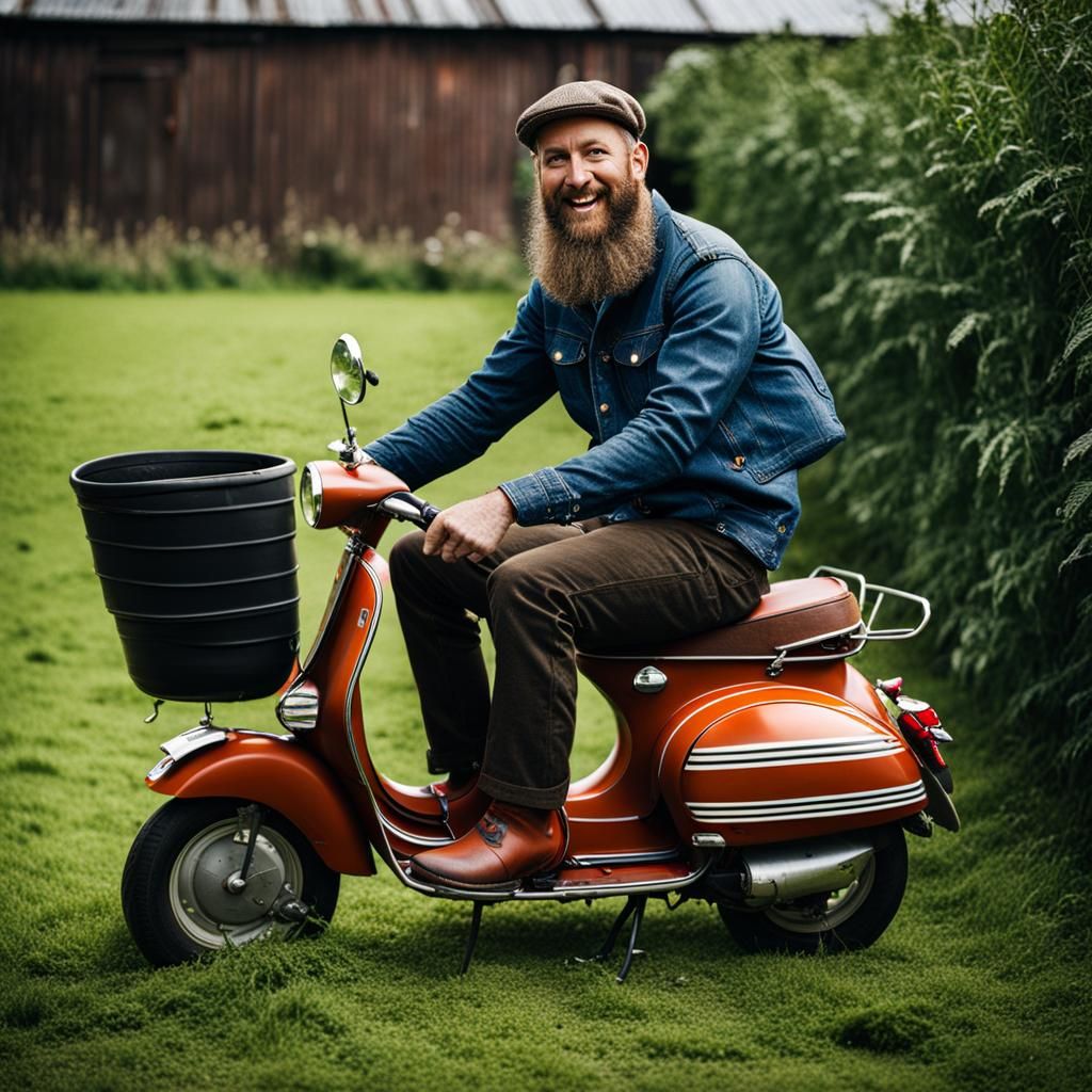 Rustic Rider Ignites Vespa