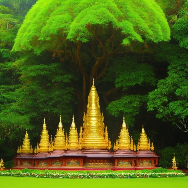 Majestic Jaya Sri Maha Bodhi Tree Portrait