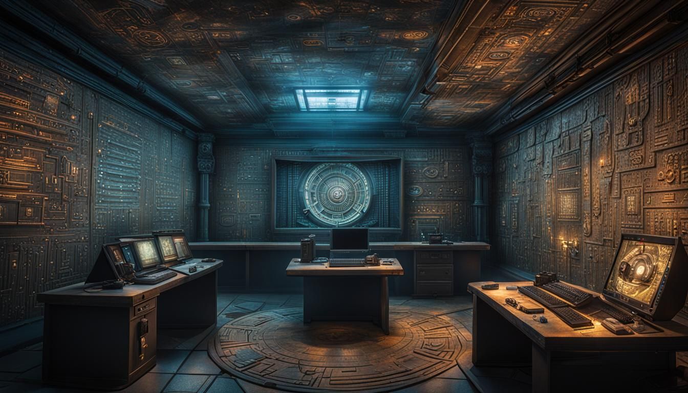 The Cypher Vault & Hacker Den, by Lord Elboron