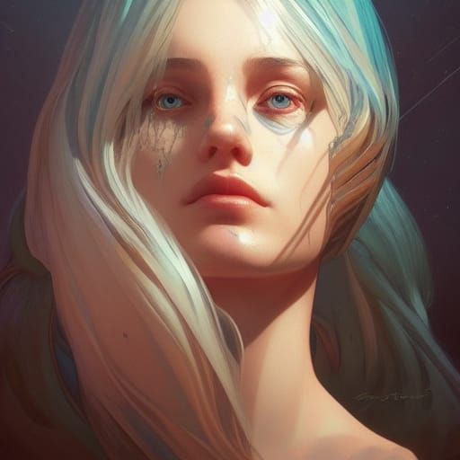 Detailed Portrait in Artgerm and WLOP Style