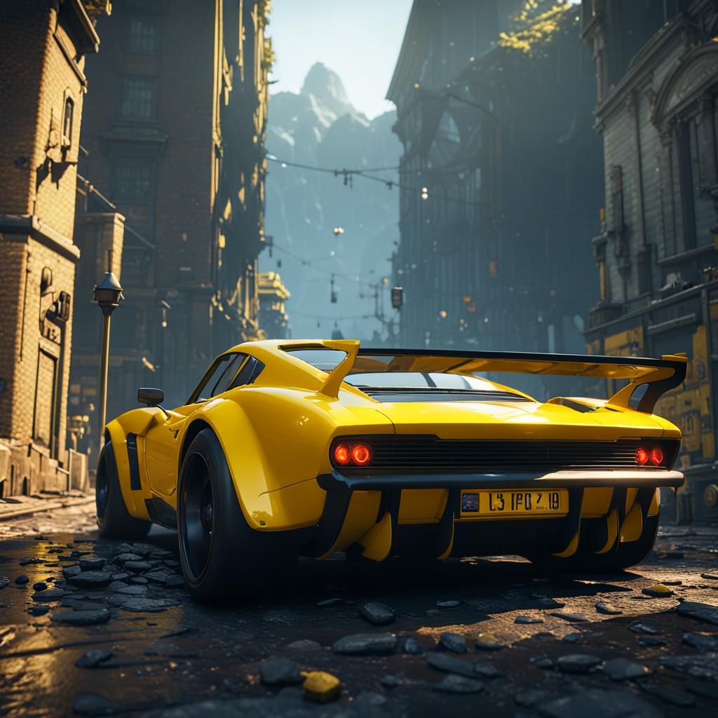 Epic 3D Render of "Yellow is My Color"