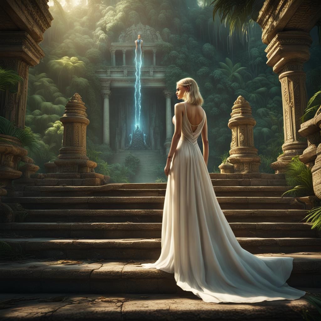 Time Traveler's Jungle Encounter Near Eloi Temple