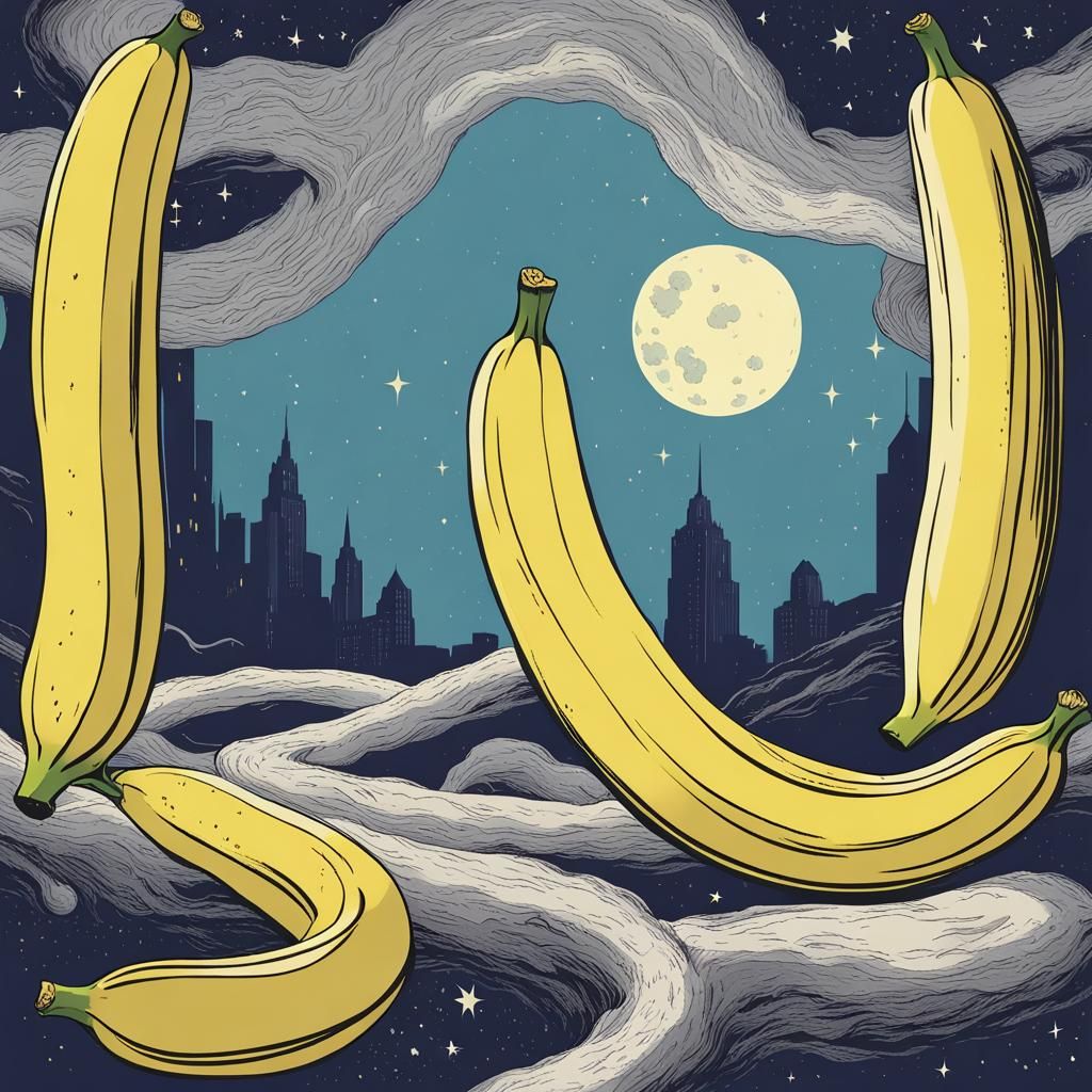 Longest Banana in the Metaverse: AI Art
