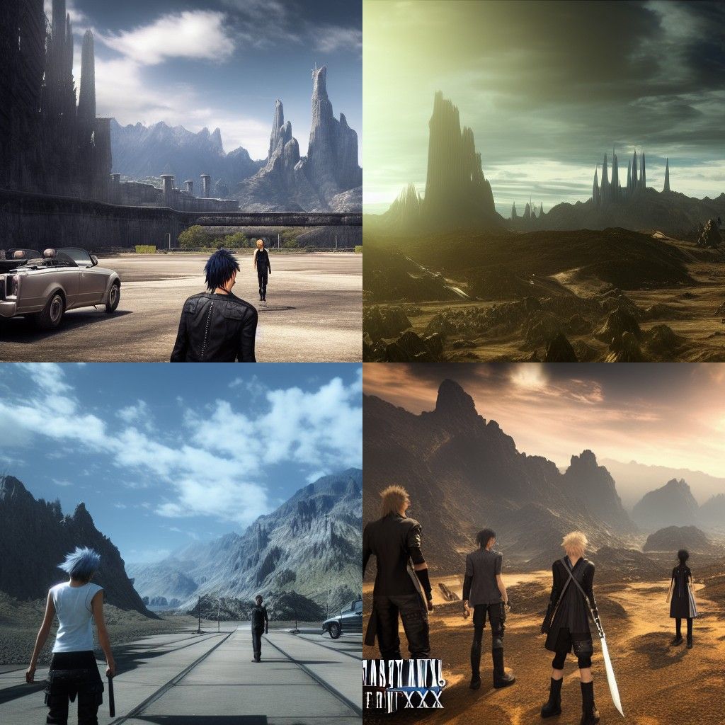 Detailed Matte Painting Inspired by Final Fantasy XV