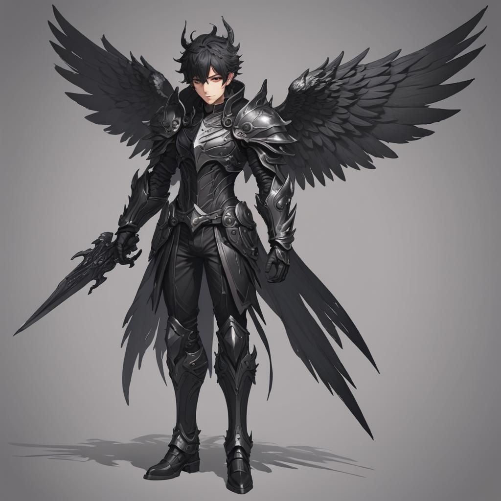 Dark Male Shadow Seraph