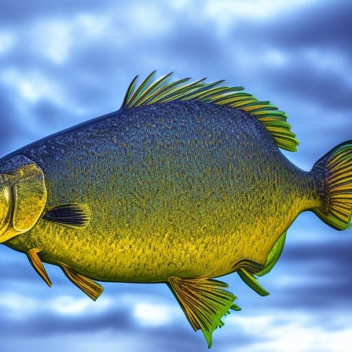 Hyperrealistic Big Fish in HDR