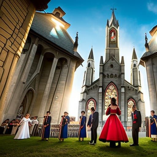 Holy Spirit Descends: Dreamy Digital Art