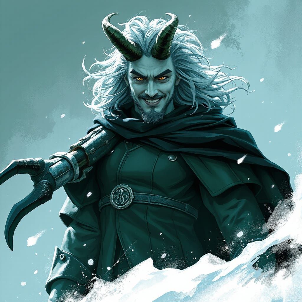 Loki, the Trickster God, Having a Bad Hair Day