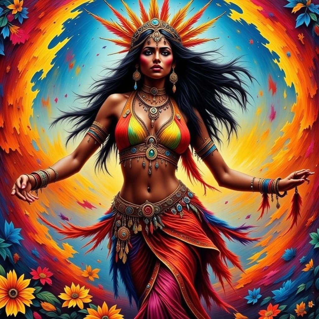 Belly Dancer in Motion